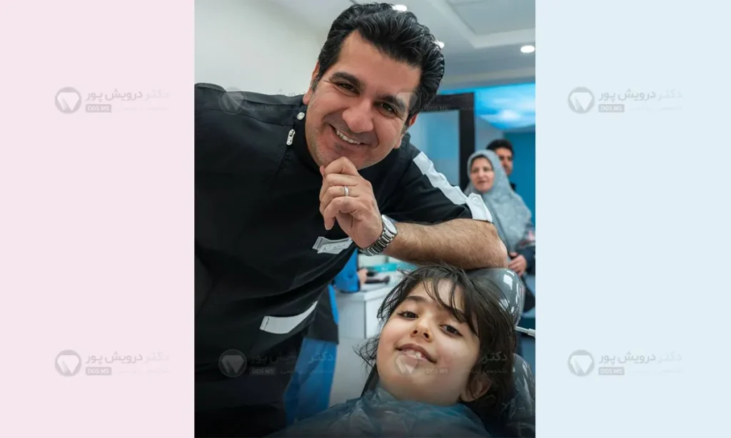 کودکی که برای اولین ویزیت به مطب دکتر درویش پور اومدن