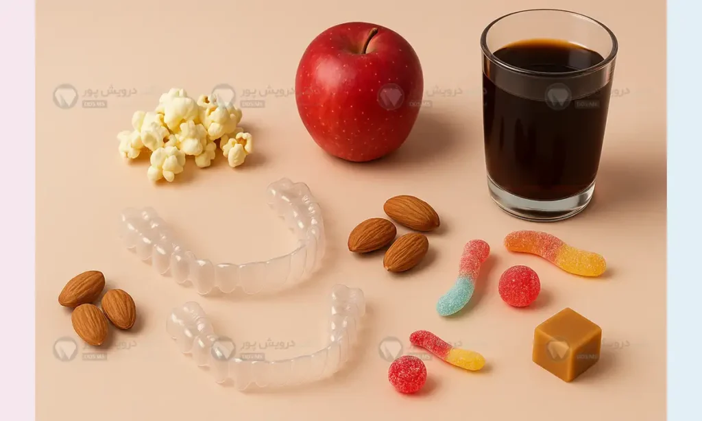 محدودیت غذایی در ارتودنسی نامرئی با الاینرهای شفاف